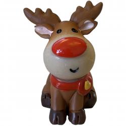 Muto Jul Minifigur 3 cm - Ren Rudolf Med Horn - Dekoration