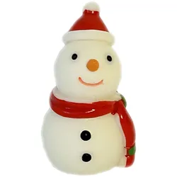 Jul Minifigur 4,5 cm - Stående Snögubbe - Dekoration